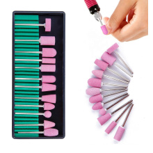 12pcs Manicure pedicure Gel Nail Polish Cleaner Tool Quartz nail drill bit set for women